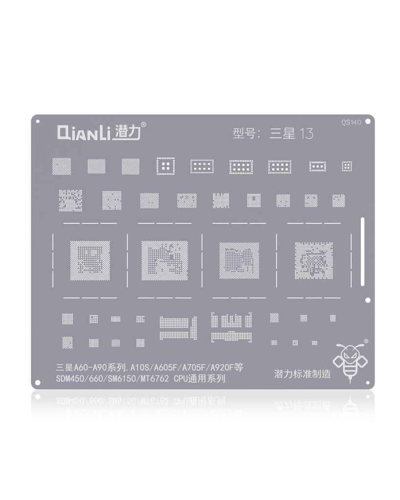 Bumblebee Stencil (QS140) For Samsung A60 To A90 Series (A10S/A605F/A705F/A920F/SDM450/660/SM6150) MT6762 CPU Universal (Qianli)