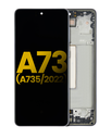 OLED Assembly With Frame Compatible For Samsung Galaxy A73 (A735/2022) (Refurbished) (Gray)