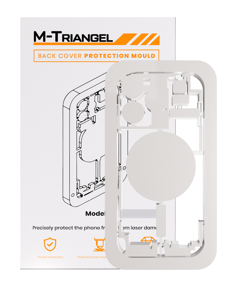 Laser Machine Protection Mold Compatible For iPhone 14 Pro (M-Triangel)