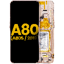 OLED Assembly With Frame Compatible For Samsung Galaxy A80 (A805/2019) (Angel Gold) (Refurbished)