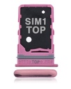 Dual Sim Card Tray Compatible For Samsung Galaxy A80 (A805/2019) (Pink)