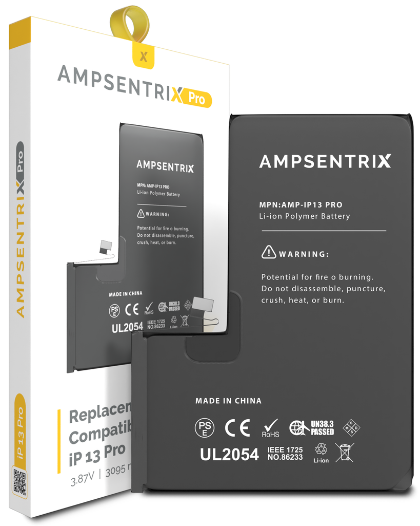 Replacement Battery Compatible For iPhone 13 Pro Max (AmpSentrix Pro)
