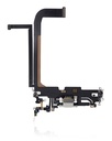 Charging Port Flex Cable Compatible For iPhone 13 Pro Max (Used OEM Pull) (Silver)