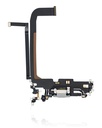 Charging Port Flex Cable Compatible For iPhone 13 Pro Max (Premium) (Silver)