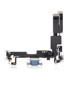 Charging Port Flex Cable Compatible For iPhone 14 Plus (Used OEM Pull) (Blue)