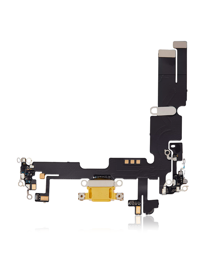 Charging Port Flex Cable Compatible For iPhone 14 Plus (Aftermarket Plus) (Yellow)