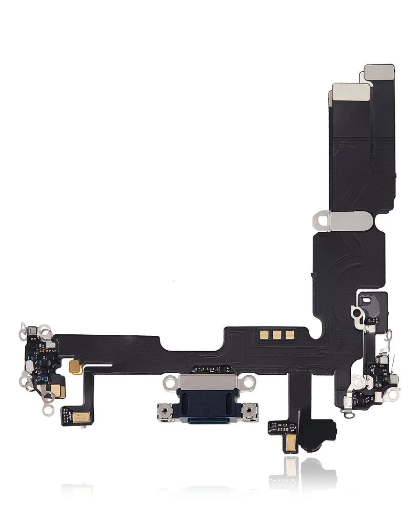 Charging Port Flex Cable Compatible For iPhone 14 Plus (Aftermarket Plus) (Midnight)