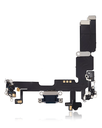 Charging Port Flex Cable Compatible For iPhone 14 Plus (Aftermarket Plus) (Midnight)