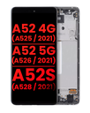 OLED Assembly With Frame Compatible For Samsung Galaxy A52 4G (A525/2021)/A52 5G (A526/2021)/A52S 5G (A528/2021) (6.46&quot;) (Aftermarket Plus) (Awesome White)