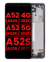 OLED Assembly With Frame Compatible For Samsung Galaxy A52 4G (A525/2021)/A52 5G (A526/2021)/A52S 5G (A528/2021) (6.46&quot;) (Aftermarket Plus) (Awesome Black)
