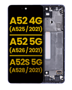 OLED Assembly With Frame Compatible For Samsung Galaxy A52 4G (A525/2021)/A52 5G (A526/2021)/A52S 5G (A528/2021) (Refurbished) (Awesome Violet)