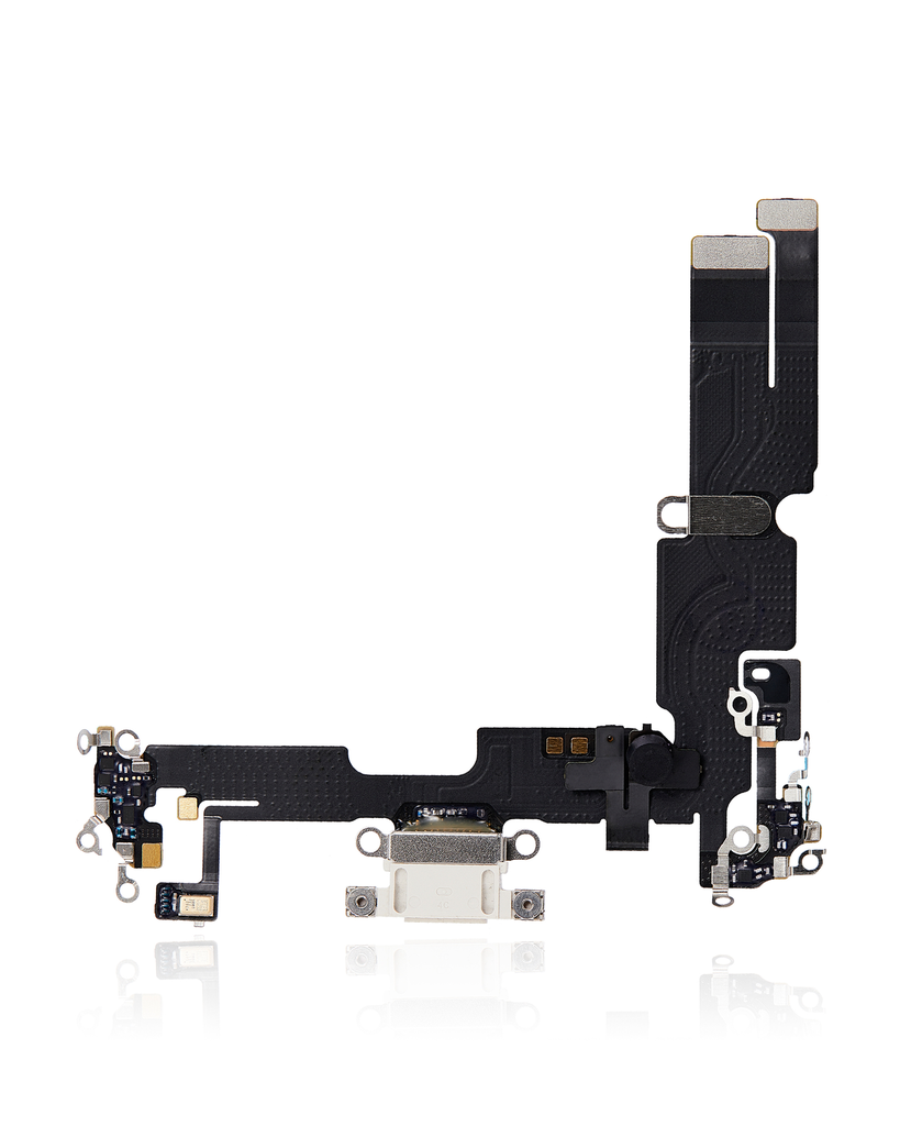 Charging Port Flex Cable Compatible For iPhone 14 Plus (Premium) (Starlight)