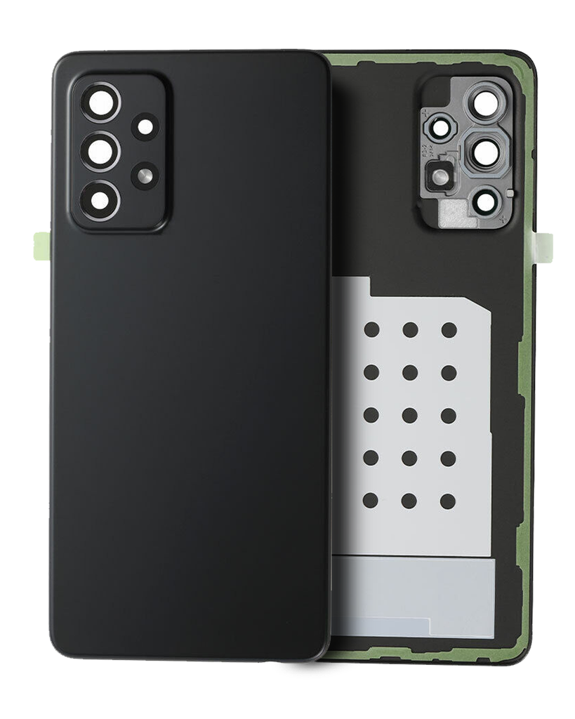 Back Cover Glass With Camera Lens Compatible Samsung Galaxy A52 5G (A526/2021) (Service Pack) (Awesome Black)