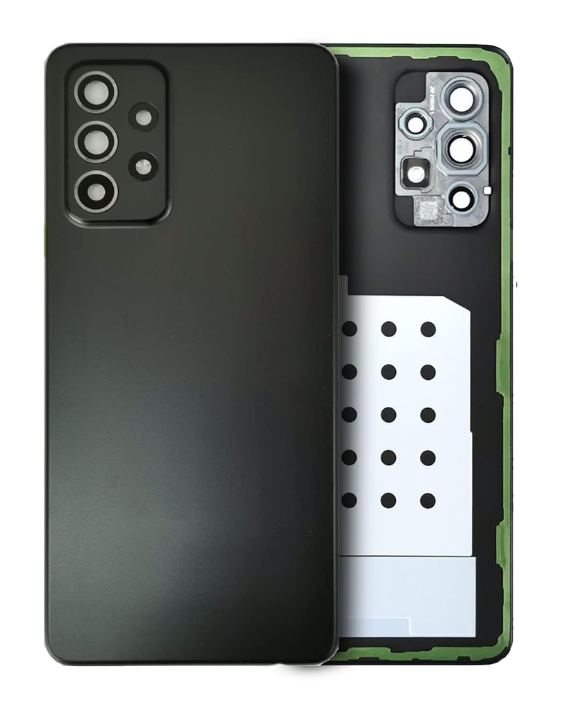 Back cover Glass Compatible For Samsung Galaxy A52 5G (A526/2021) (Aftermarket Plus) (Awesome Black)