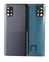 Back Cover Glass With Camera Lens Compatible For Samsung Galaxy A51 (Service Pack) (Black)