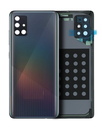 Back Cover Glass With Camera Lens Compatible Samsung Galaxy A51 5G (A516/2020) (Service Pack) (Prism Cube Black)