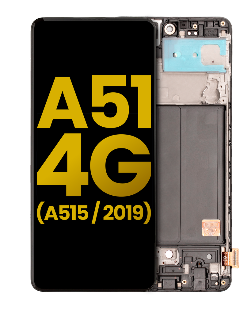 OLED Assembly With Frame Compatible For Samsung Galaxy A51 4G (A515/2019) (Refurbished) (All Colors)