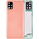 Back cover Glass With Camera Lens Compatible For Samsung Galaxy A51 4G (A515/2019) (Aftermarket Plus) (Prism Crush Pink)
