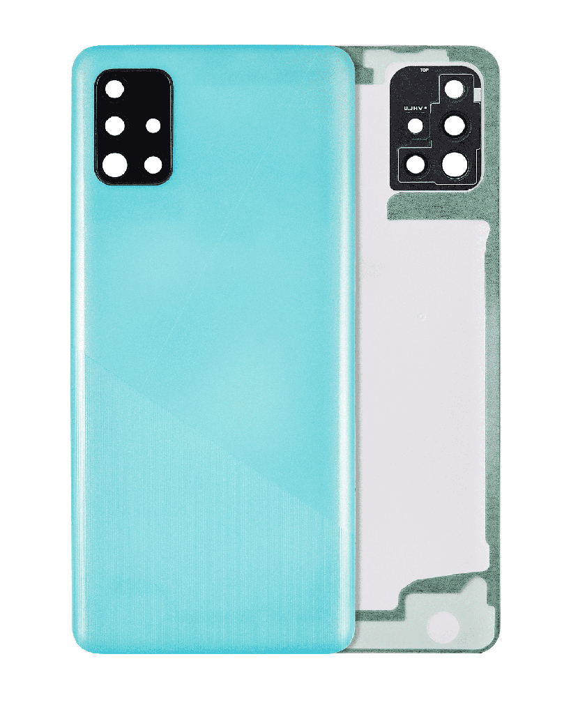 Back cover Glass With Camera Lens Compatible For Samsung Galaxy A51 4G (A515/2019) (Aftermarket Plus) (Prism Crush Blue)