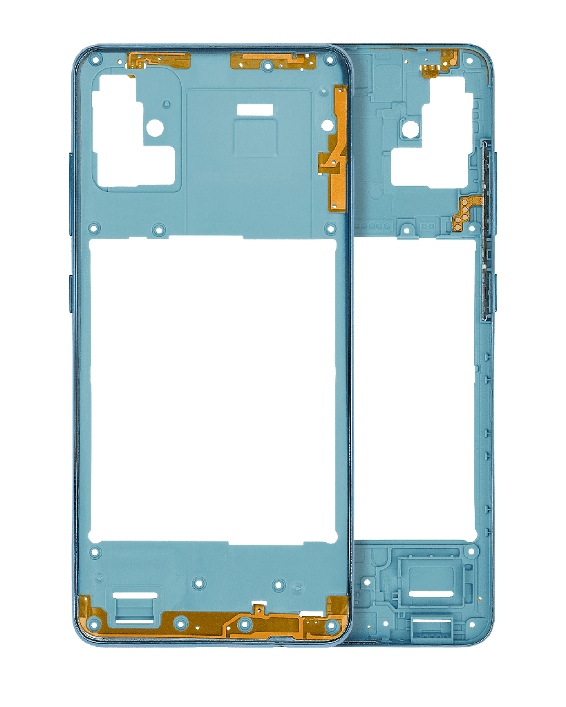 Mid-Frame Housing Compatible For Samsung Galaxy A51 4G (A515/2019) (Prism Crush Blue)