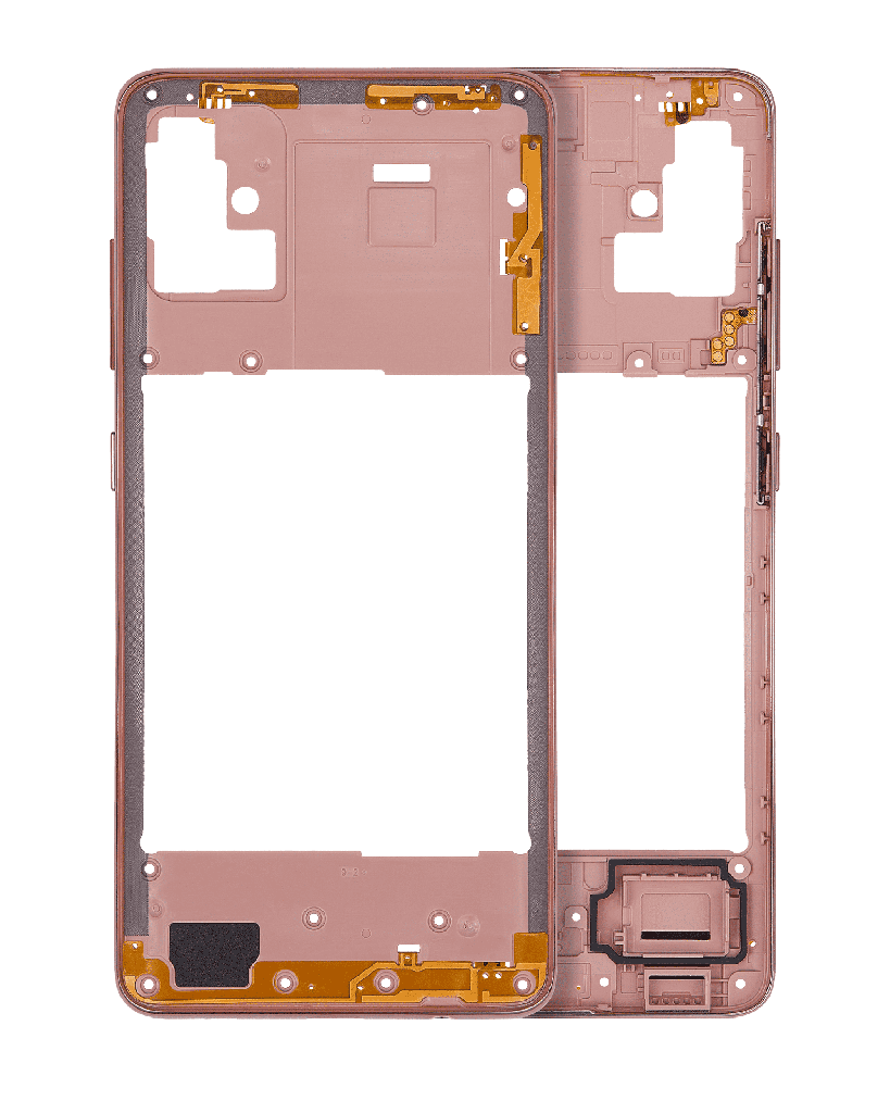 Mid-Frame Housing Compatible For Samsung Galaxy A51 4G (A515/2019) (Prism Crush Pink)