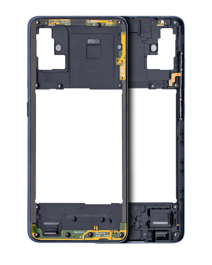 Mid-Frame Housing Compatible For Samsung Galaxy A51 4G (A515/2019) (Prism Crush Black)