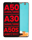 OLED Assembly Without Frame (With Finger Print Sensor) Compatible For Samsung Galaxy A50 (A505/2019)/A30 (A305/2019)/A50s (A507/2019) (All Models) (Aftermarket Plus) (All Colors)