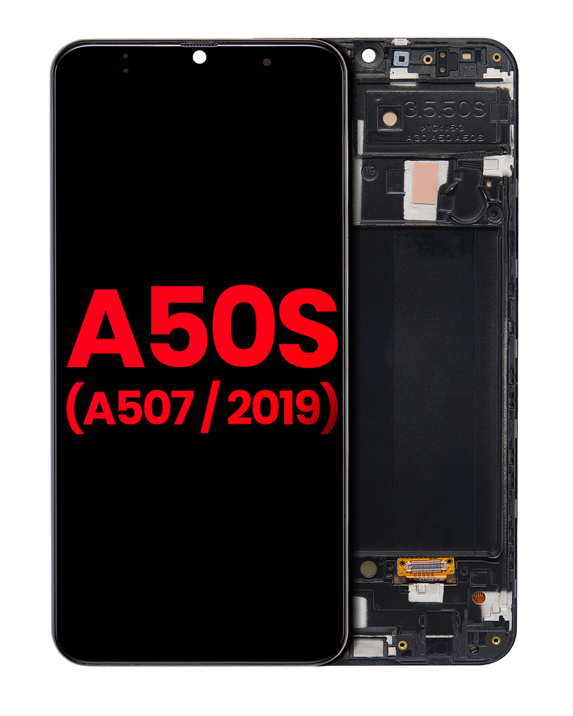 OLED Assembly With Frame Compatible For Samsung Galaxy A50s (A507/2019) (Aftermarket Plus) (All Colors)