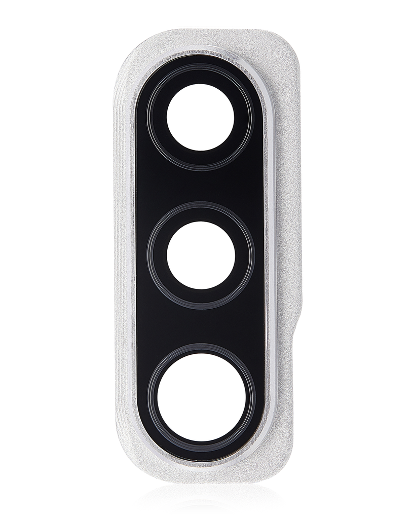 Back Camera Glass Lens And Cover Bezel Compatible For Samsung Galaxy A50S (A507/2019) (Prism Crush White)
