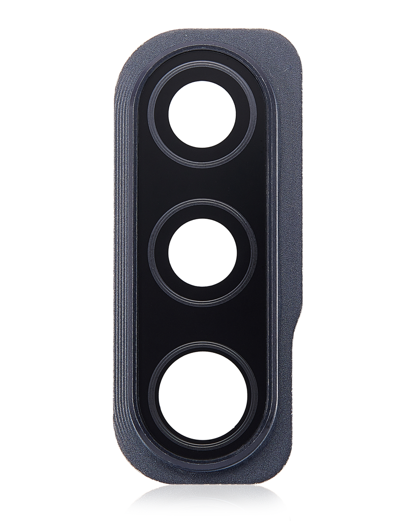 Back Camera Glass Lens And Cover Bezel Compatible For Samsung Galaxy A50S (A507/2019) (Prism Crush Black)