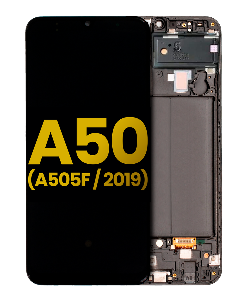 OLED Assembly With Frame Compatible For Samsung Galaxy A50 (A505F/2019) (Refurbished) (All Colors)