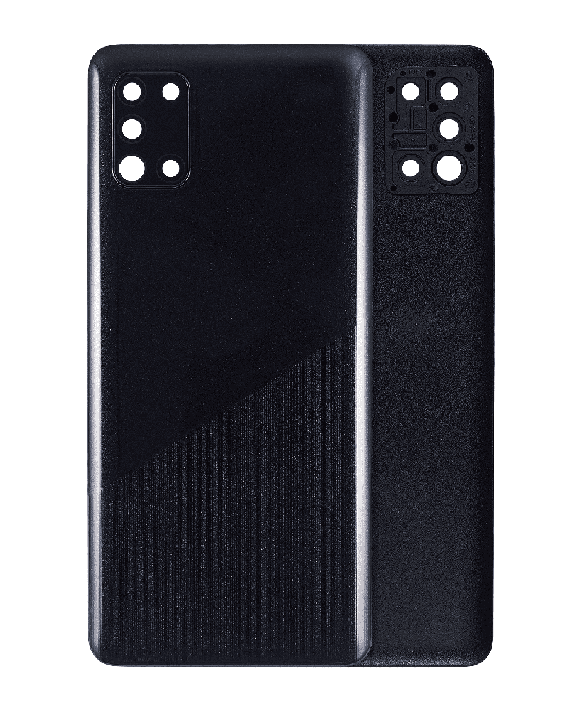 Back cover Glass With Camera Lens Compatible For Samsung Galaxy A31 (A315/2020) (Aftermarket Plus) (Prism Crush Black)