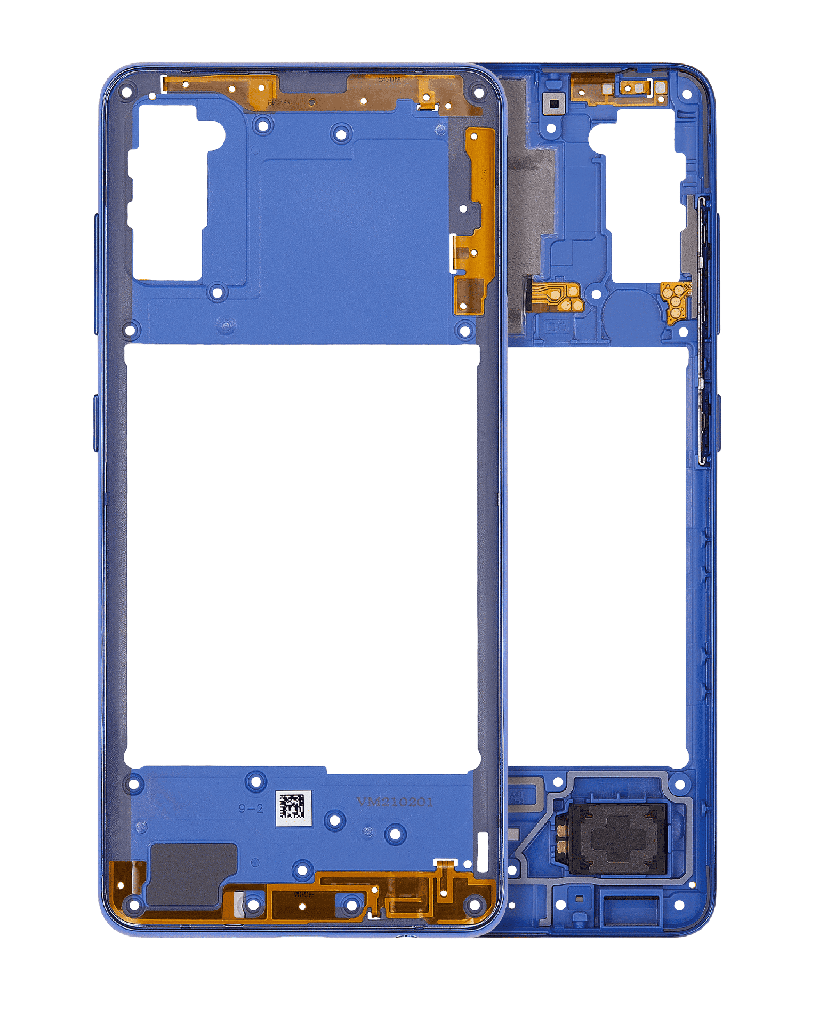 Mid-Frame Housing Compatible For Samsung Galaxy A41 (A415/2020) (Aftermarket Plus) (Prism Crush Blue)