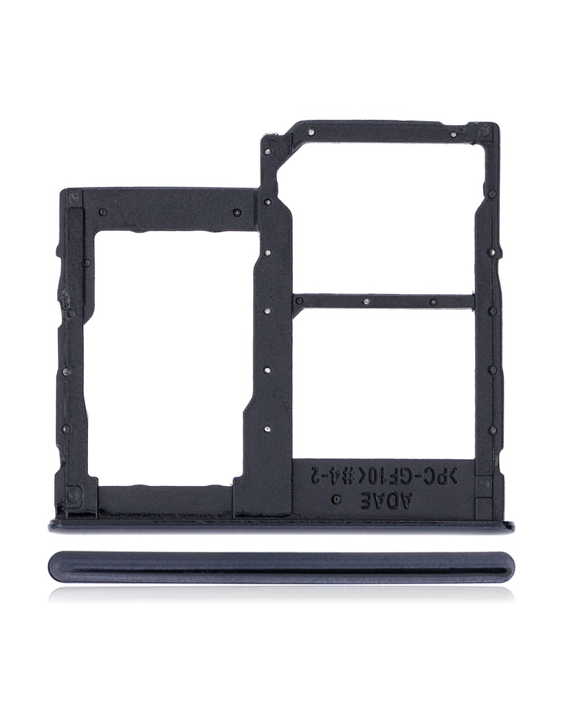 Dual Sim Card Tray Compatible For Samsung Galaxy A41 (A415/2020) (Prism Crush Black)