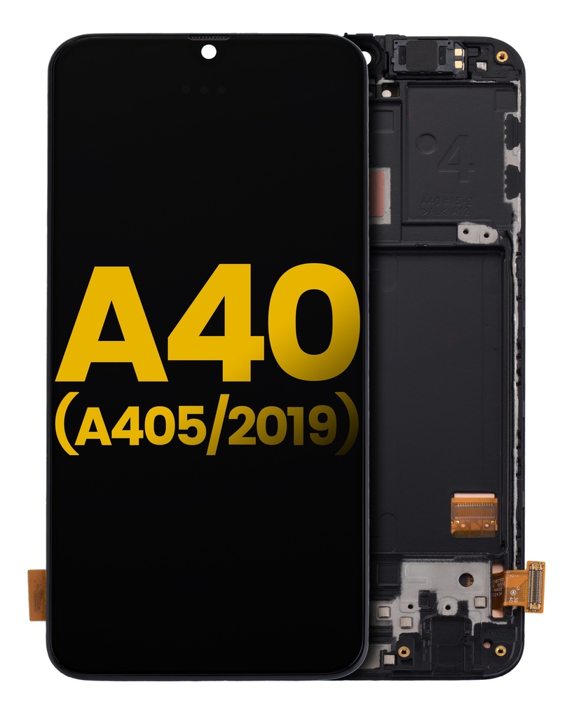 OLED Assembly With Frame Compatible For Samsung Galaxy A40 (A405/2019) (Refurbished) (All Colors)