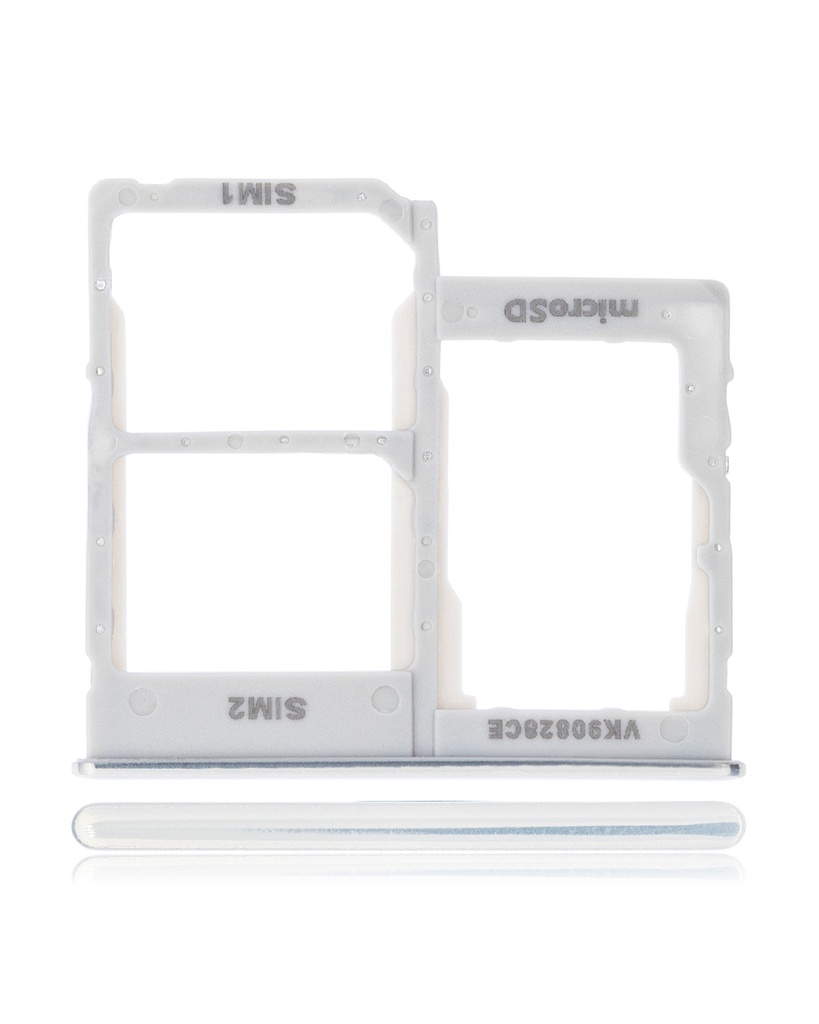 Dual Sim Card Tray Compatible For Samsung Galaxy A40 (A405/2019) (White)