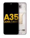 OLED Assembly With Frame Compatible For Samsung Galaxy A35 5G (A356/2024) (Refurbished) (Lilac)