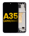 OLED Assembly With Frame Compatible For Samsung Galaxy A35 5G (A356/2024) (Refurbished) (Navy)