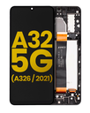LCD Assembly With Frame Compatible For Samsung Galaxy A32 5G (A326/2021) (All Models) (Refurbished) (Awesome Black)