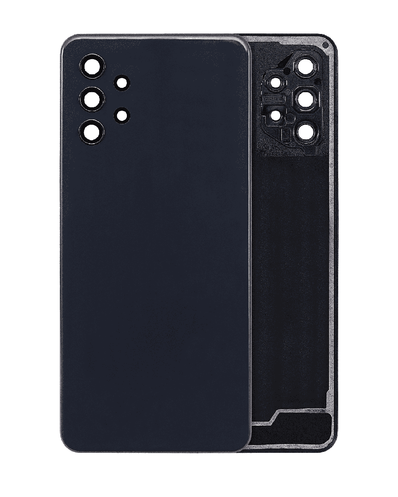 Back Cover Glass With Camera Lens Compatible For Samsung Galaxy A32 5G (A326/2021) (Aftermarket Plus) (Awesome Black)