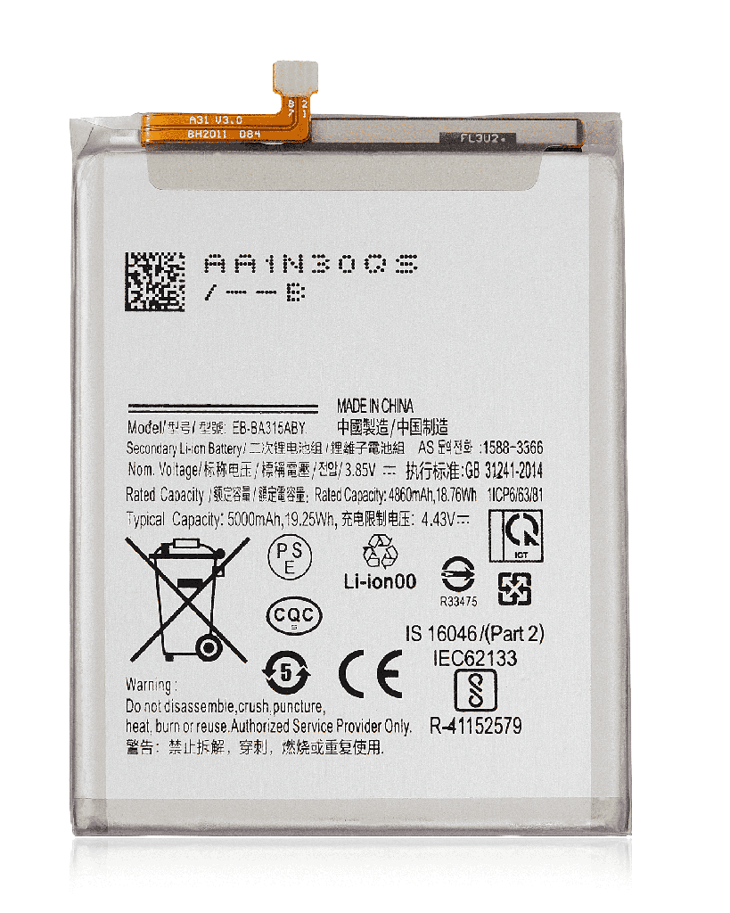 Replacement Battery Compatible For Samsung Galaxy A31 (A315/2020)/A32 (A325/2021)/A22 4G (A225/2021) (EB-BA315ABY)