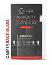 Casper Tempered Glass (Back Glass) Compatible For iPhone X / XS (Retail Pack) (Clear)
