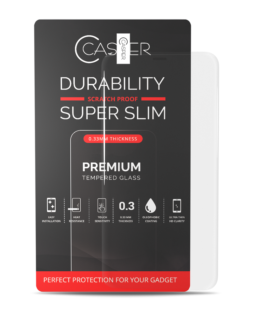 Casper Tempered Glass Compatible For iPhone 12 Pro Max (Retail Pack) (Clear)