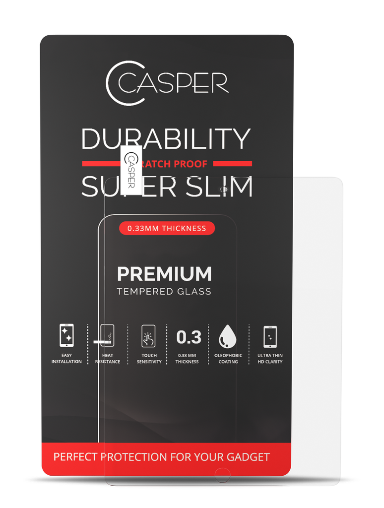 Casper Tempered Glass Compatible For iPad 2 / iPad 3 / iPad 4 (Retail Pack) (Clear)