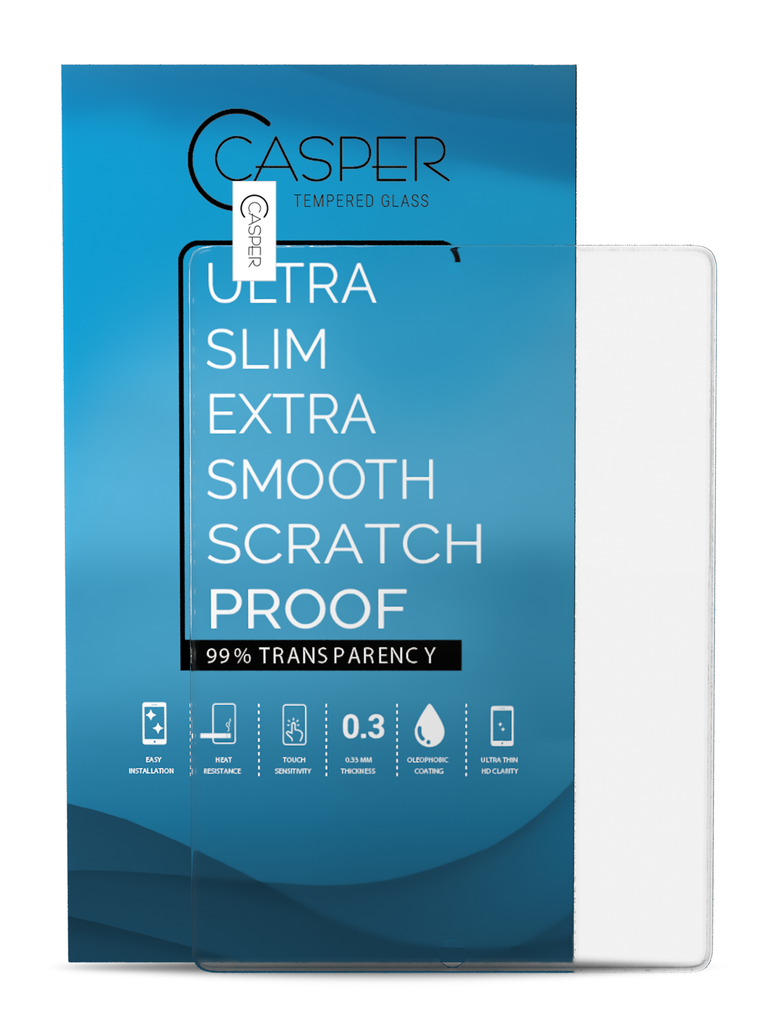 Casper Tempered Glass Compatible For iPad Pro 12.9&quot; 1st Gen (2015) / iPad 12.9&quot; 2nd Gen (2017) (5 Pack) (Clear)