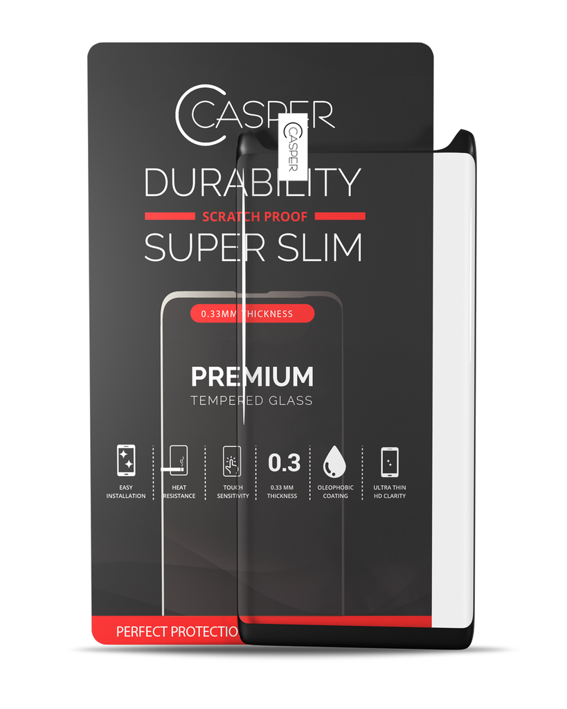Casper Tempered Glass Compatible For Samsung Galaxy Note 8 (Retail Pack) (Clear)