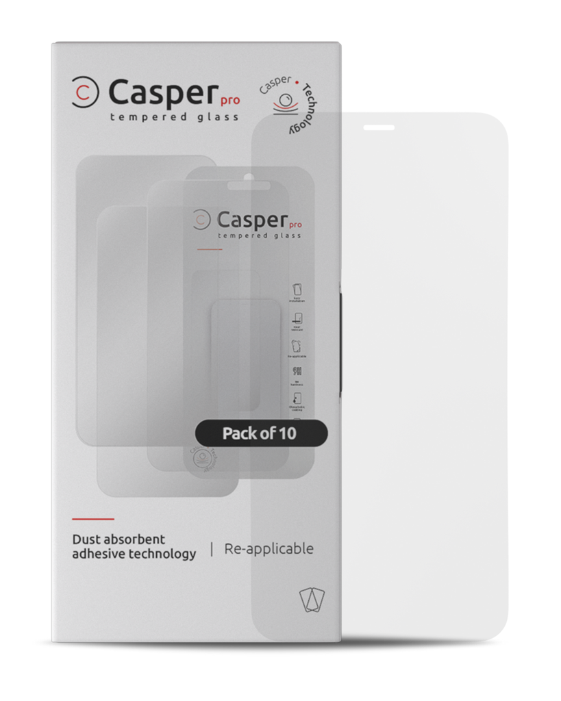 Casper Pro Tempered Glass Compatible For iPhone X / XS / 11 Pro (10 Pack) (Matte)