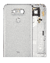 Back cover Glass Compatible For LG G5 (Generic) (Silver)