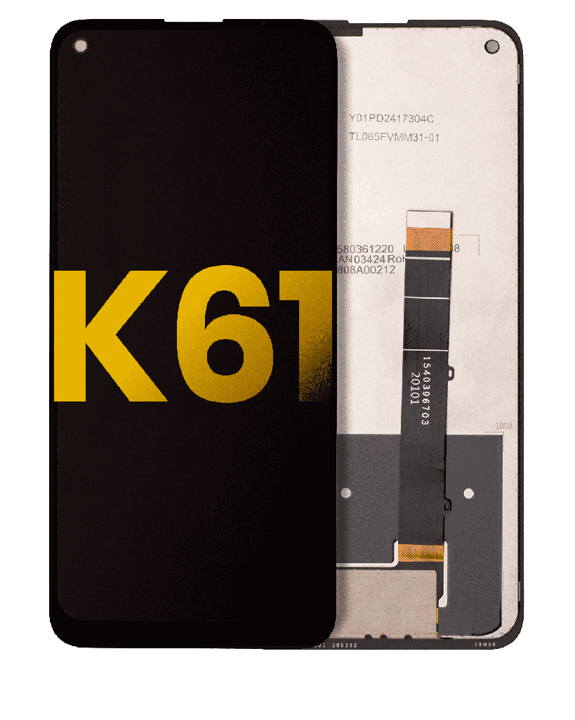 LCD Assembly Without Frame Compatible For LG K61 (2020) (Refurbished) (Black)