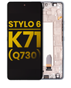 LCD Assembly With Frame Compatible For LG Stylo 6 / K71 (Refurbished) (Silver)